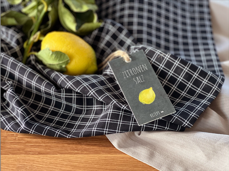 Küchengeschenke  Zuckerstern schwarz/ natur