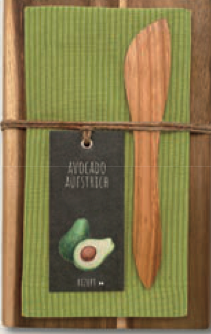 Küchengeschenke Zuckerstern grün/grau