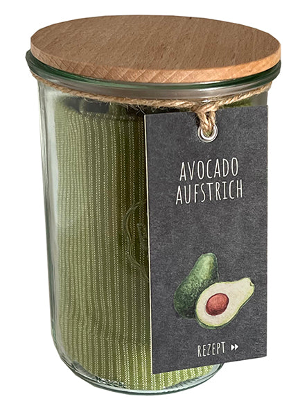 Küchengeschenke Zuckerstern grün/grau