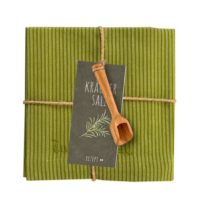 Küchengeschenke Zuckerstern grün/grau