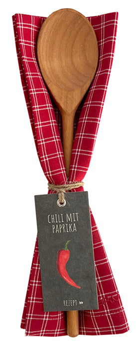 Küchengeschenke  Zuckerstern Rot / Schwarz