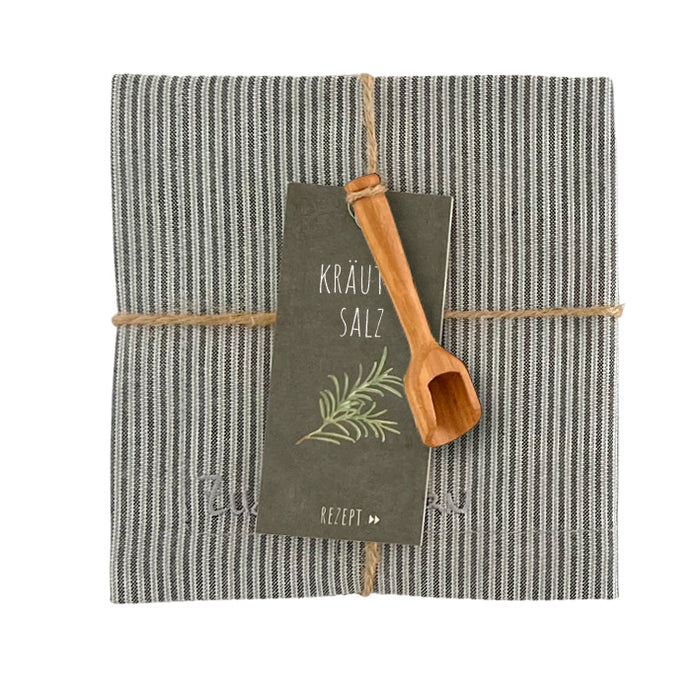 Küchengeschenke Zuckerstern grün/grau