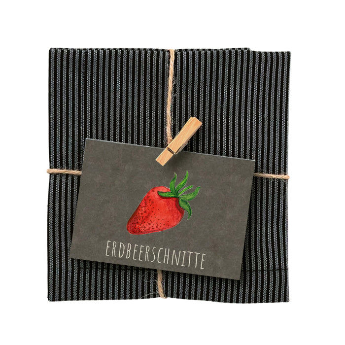 Küchengeschenke  Zuckerstern Rot / Schwarz