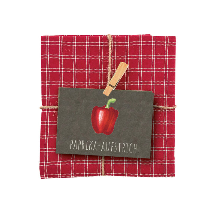 Küchengeschenke  Zuckerstern Rot / Schwarz