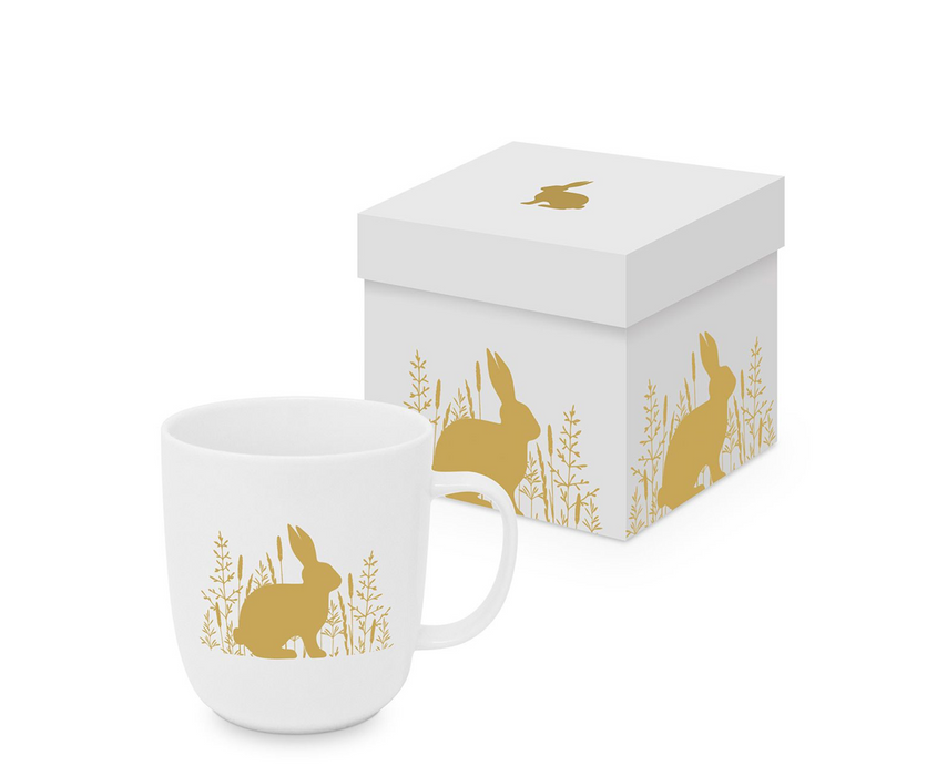 Tasse Hase gold