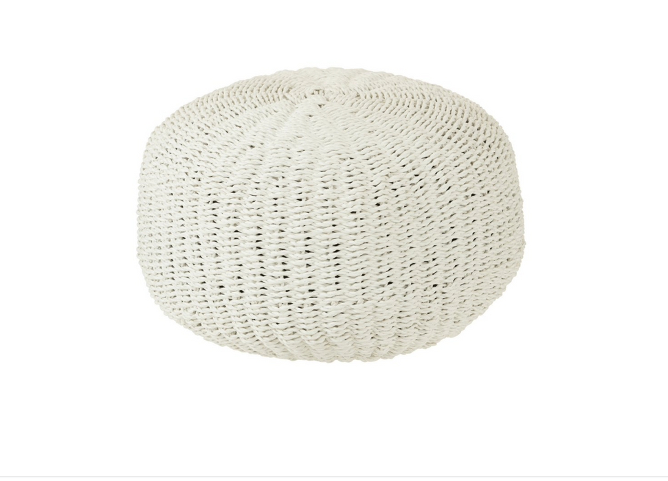 Sitzpouf Outdoor White