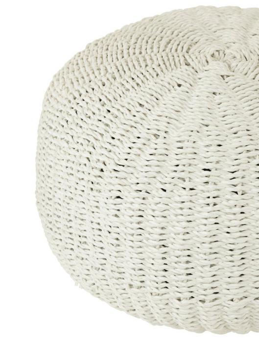 Sitzpouf Outdoor White