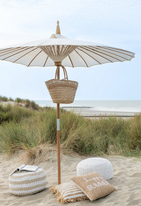 Sitzpouf Outdoor White