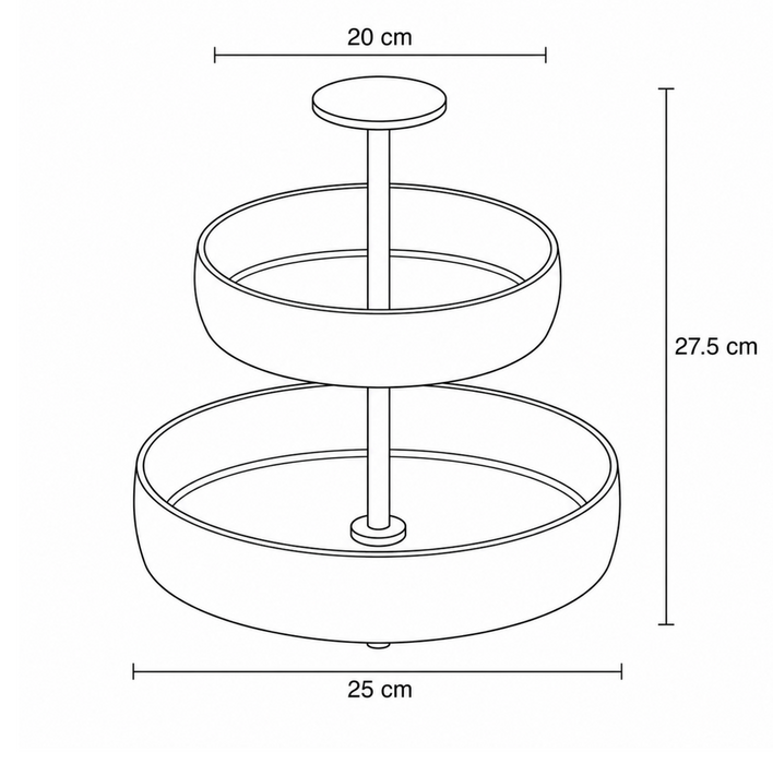 NEU ! Negretto Etagere 2stöckig ab September