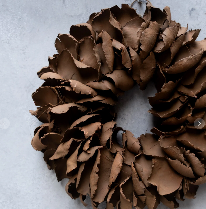 NEU! Kranz Palm Metal wreath Cacoa