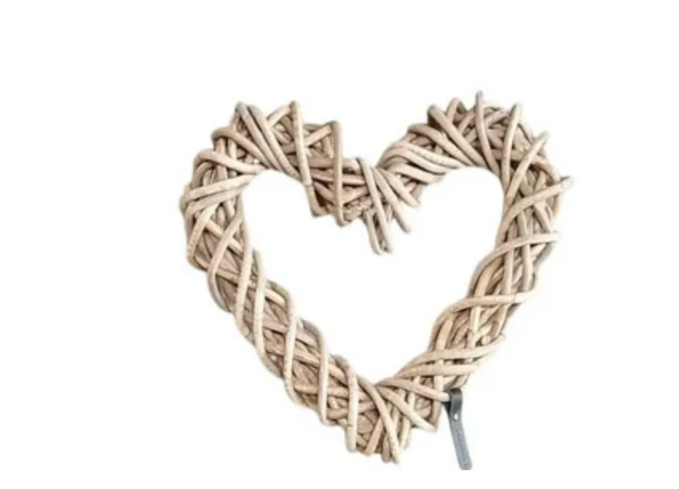 NEU !  Herz aus Rattan