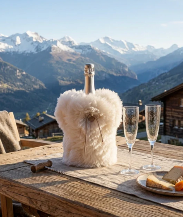 Champagnerkühler Lammfell ab September alle wieder lieferbar