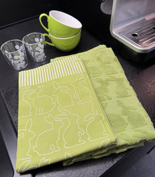 Küchenhandtuch Frottier Hasen